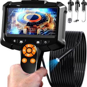 lot 4211 image: Daxiongmao Endoscope Camera with Light, 1080P HD Borescope with 8 Adjustable Lights, IP67 Waterproof Snake Camera, Ideal for Inspecting Walls, Vents, Automotive Engines, Pipes - Tool for Men (16.4 ft)