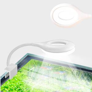 lot 4266 image: Teddykala 0.5-5 Gallon Fish Tank Clip On Aquarium Light with White Blue Red LEDs Small Aquarium Light,Full Spectrum Fish Tank Light with USB Port and 360 Degrees Flexible Rotate