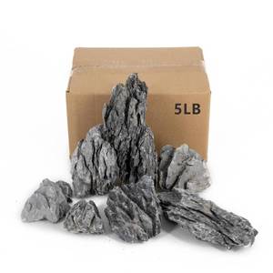lot 4280 image: ChaoLeHo Aquarium Rocks Seiryu Stones Natural Hardscape Stone for Aquariums, Fish Tanks, Bonsai, Terrariums, Wargaming Dioramas, Indoor or Outdoor Gardens-5lb(2-6 Inch)