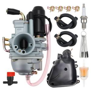 lot 4283 image: Predator 50 Carburetor for Polaris Sportsman 90 2001 2002 2003 2004 2005 2006 Carb for Polaris Scrambler 50 90 90cc 100cc Electric Choke Carb with Air Filter Box