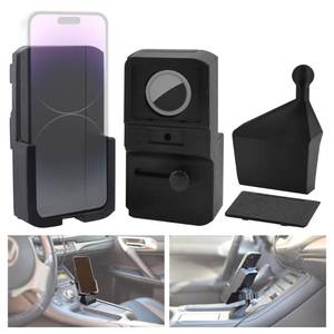 lot 4288 image: Generic Cell Phone Mount for Lexus CT200H  Apple Air Tag Holder, Black