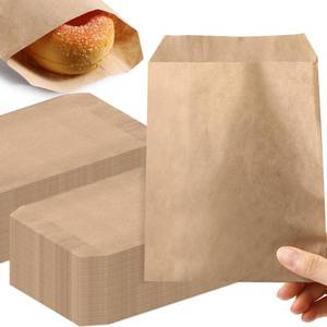 lot 5917 image: Outus 1000 Pcs Mini Flat Kraft Paper Bags Natural Treat Popcorn Party Favor Silverware Envelope Merchandise Bags for Cookies Desserts Snacks Sandwiches Chocolate Candy (5 x 7 Inch)