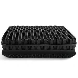 lot 5920 image: Gel Seat Cushion for Long Sitting - 16.5 x 14.5in x 2.4in (Extra ThickSoft) Gel Cushion for People Over 180 lbs, Pressure Relief Cushion for Office Chair, Egg Cushions for Wheelchair, Gel Pad for Carin