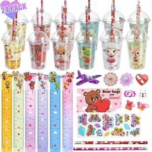 lot 5943 image: SQZUWIT Valentines Day Gifts for Kids, 24 Pack Valentine Classroom Party Favors with Cards School Class Bulk Prize for Boys Girls Toddlers Friends Exchange Gift