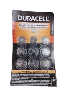 lot 6253 image: Duracell 2032 Lithium Coin Batteries - 9 Pack