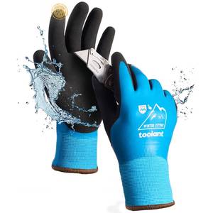 lot 6271 image: toolant Waterproof Winter Work Gloves for Men and Women, ANSI A4 Cut Resistant Gloves for Extreme Protection, Freezer Gloves With Super Grip, Touchscreen, Outdoor Thermal Insulated, blue, XL, 1Pair
