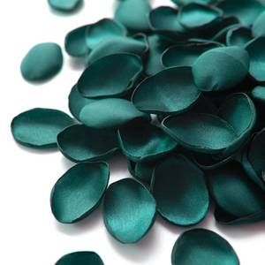 lot 6274 image: Lingfts moment Rose Petals, Silk Flower Petals for WeddingAisleFlower Girl BasketsTable Centerpiece Dcor,etc.Dark Teal 200pcs