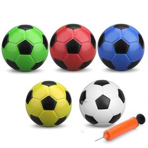 lot 6294 image: Umnodobn 6 Inch Mini Soccer Toys for Indoor Mini Goals, 6 Small Soccer Balls Swimming Pool Beach Balls, Sand Beach Toys Sport Holiday Stuffer for Adults and Kids Sensory Stress Ball with Pump 5 PCSin