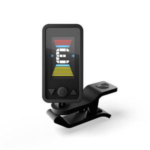 lot 6321 image: DftAddario Eclipse Headstock Clip On Guitar Tuner, PW-CT-17BK, Black