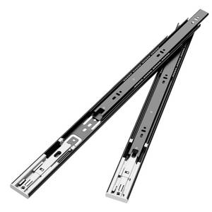 lot 6340 image: SONEE Side Mount Soft Close Drawer Slides 2 Pack, Full Extension Drawer Glides, 3 Fold, Ball Bearing, Bottom Mount, Heavy Duty 100 LB, Black (1 Pair, 18 Inch)