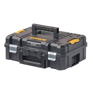 lot 7857 image: DEWALT TSTAK II Tool Box, Flat Top Tool Storage Case, Organizer Box Holds Up To 66 lbs, Flexible Platforms for Stacking, 13 Inch (DWST17807)