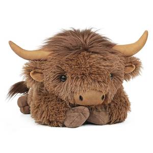 lot 7897 image: WDXDSOB Weighted Highland Cow Stuffed Animals, 4.2 Lbs Weighted Highland Cow Plush for Kids and Adults, 21.6 Inch Large Cattle Pillow Toy Gift for Christmas Birthday Gift