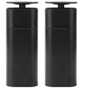 lot 8091 image: DOITOOL 2Pcs Push Down Empty Pump Dispenser Bottle, Push Down Liquid Pumping Empty Bottle Dispenser for Nail Polish and Makeup Remover, Black