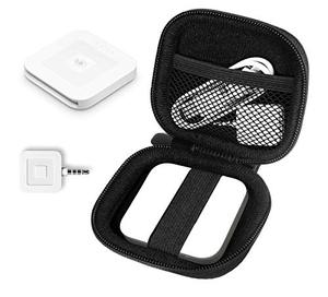 lot 8142 image: WGear Credit Card Reader Case for Square Contactless Chip Reader, Chip Reader Scanner, USB Cables Small Accessories, Mesh Pocket, Secure Elastic Strap, Easy to go Carabiner
