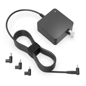 lot 8144 image: Superer Laptop Charger Fit for Asus Vivobook, Zenbook and More Series, Power Lamp, Extended Cable, Round Connector, 65W, 45W, 33W