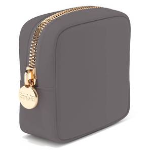 lot 8173 image: Embla Makeup Bag Travel Cosmetics Pouch and Toiletry Bag, Nylon Zipper Pouch Purse, Cute Make Up Organizer Storage Tote for Women Girls, Waterproof Travel Skincare Case, Small Makeup Bags, Grey