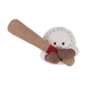 lot 8186 image: Apricot Lamb Happy Baseball Stuffed Animals for Kids, Soft Cute Plush Toys for Baby Girl and Boy, Fluffy Happy Baseball