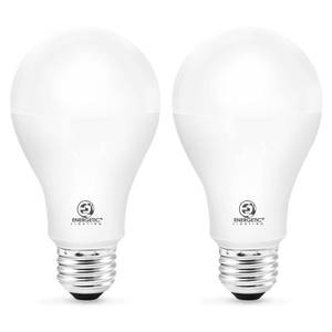 lot 8204 image: ENERGETIC SMARTER LIGHTING A21 LED Bulb 150 Watt Equivalent, Super Bright Light Bulb, Soft White 2700K, Non-Dimmable, 2300lm, Brightest LED Bulbs, UL Listed, 2-Pack