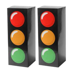 lot 8206 image: 2PCS Big Traffic Light Boxes for Car Theme Birthday Party Supplies Party Decor Traffic Light Party Decoration