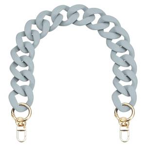 lot 8220 image: uxcell Acrylic Purse Chain Strap, 17.7 Flat Handbag Replacement Strap Acrylic Flat Chain for Purse Handbags, Greyin