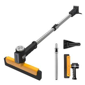 lot 11007 image: Beeswill Ice Scraper and Snow Brush for Car Windshield with Extendable, 12 Adjustable Length Settings and 360° Pivoting EVA Brush Head for Cars, Trucks, SUVs
