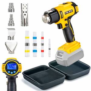 lot 11960 image: HILIPE Cordless Heat Gun 20v Max for DeWALT Battery,Cordless Hot Air Gun with LCD Digital Display,2-Temp Setting Max 1022°F,for Shrink Wrapping, Tube Bending(Tool Only, NO Battery)