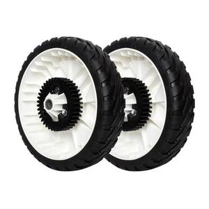 lot 11962 image: 115-4695 Lawn Mower Rear Wheels Replaces Toro 115-4695 138-3216 - Drive Wheel Plastic Gear Assebmly 8 Compatible with 20332 20333 20334 22in Recycler Push Lawn Mower - 2 Packin