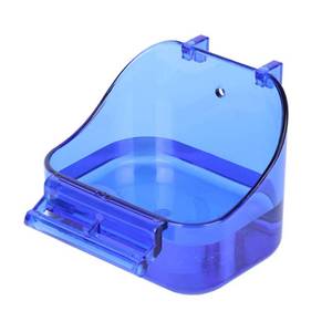 lot 12124 image: YJJKJ Pet Bird Bath Box, Bird Caged Parrot Bathing Tub, Bird Cage Accessory Bathing Tub Bath for Small Brids Parakeet Canary Budgerigar Lovebirds (Random Color)