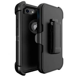 lot 12146 image: JUNGLE DEER Defender Case for iPhone 78 Plus, Heavy Duty Shockproof Dustproof 3 in 1 Rugged Protective Bumper Cover, Military Grade Drop Protective Phone Case (Black)