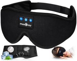 lot 12159 image: MUSICOZY Sleep Headphones, Bluetooth 5.4 Sleep Mask Headband Headphones Sleeping Eye Mask, Wireless Music Earbuds Earphones with HD Stereo Speakers for Side Sleepers, Cool Gadgets Unique Gift