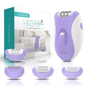 lot 12184 image: VOGOE Epilator for Women-Cordless Epilators Hair Removal for Women, 4-in-1 Electric Razor Hair Remover, 2 Speeds and 21 Tweezers for Face Legs Arms Armpit Bikini, Purple HR310