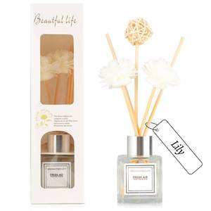 lot 12185 image: Reed Diffuser Set, 1.7 fl oz Scent Diffuser with Sticks, Lily Scent for Bathroom Accessories Shelf Decor, Air Fresheners for Home, Home Fragrance Products, House Office Room Decor Aesthetic and Gift