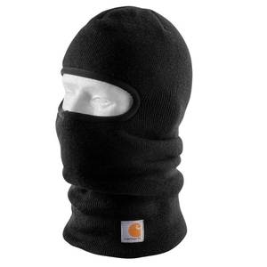 lot 12207 image: Carhartt Mens Knit Insulated Face Mask Cold Weather Hat, Black, One Size US
