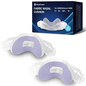 lot 12213 image: 2 PCS N30i Nasal Cushion for AirTouch N30i (S),1 pc Soft Fabric Nasal Cushionand 1 pc Velvet-Lined CPAP Nasal Cushion for AirTouch N30i,Soft Fabric for All Seasons, Velvet-Lined for FallWinter(Purple)