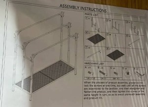 lot 13800 image: 3-Tier Folding Clothes Drying Rack
