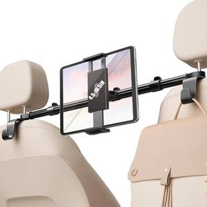 lot 13856 image: Aaeiirey Car Headrest Tablet Holder Dual-Clamp Stability360° Adjustable Back Seat iPad Mount for Kids Road Trip, Compatible with 4.5�16.5 iPad ProAirMini, Galaxy Tab, Kindle Fire, Switchin