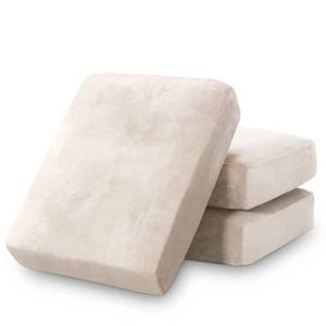 lot 14411 image: PrinceDeco Stretch Velvet Couch Cushion Covers for Individual Cushions Sofa Cushion Covers Seat Cushion Cover, Sofa Covers Washable, Cushion Sofa Covers for Sectional Couch - Ivory