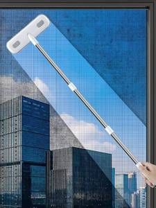 lot 14441 image: IMHO Cleaning Brush for Window Screen, Screen Cleaner Tool, 2 in 1 Mesh Screen Cleaning Brush, Small Brush for Patio, Door, Porch Screens, White andGrey Brush Cleaners for Screen