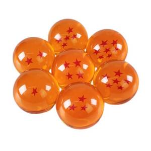 lot 17287 image: Collectible Large Crystal Acrylic Glass 7 Stars Balls, 7 Pcs with Gift Box, 76MM (3 in) in Diameter