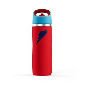 lot 18361 image: Gatorade ftOvertimeft 22oz Stainless Steel Water Bottle, Straw Cap, RedBlue