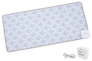 lot 18366 image: DOGNESS Rechargeable Pet Shock Mat, 31x15in Safe Cat Scat Repellent Mat Electronic Training Pads Keep Dogs and Cats Off Couch, Bed, Indoor Cat Deterrent Mat (Elegant Printing)in