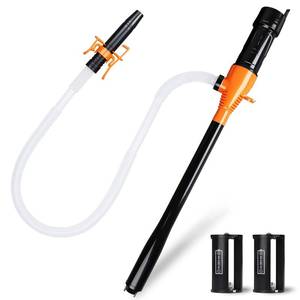 lot 19554 image: GEXIHODIE Portable Electric Siphon Pump for Gasoline, Battery Operated Fuel Transfer Pump, 3.5GPM Flow Gas Diesel, Oil Extractor - Ideal Fluid Transfer Pump for Water