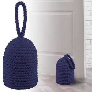 lot 19569 image: MorningRo Decorative Door Stop Rope Door Stop with Handle 4.72 ftftd x 8.66ftfth 5.4lb Heavy Weight Stoppers for Outdoor Inside Window Home to Keep Open New Home Gift Bookend(Navy Blue,1 Pcs)