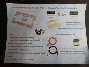 lot 19570 image: Solar Panel Mounting Bracket Kit