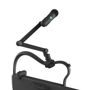 lot 19574 image: LAVA GENIE Wireless Microphone Set, Cardioid Mic for Karaoke, Compatible with LAVA GENIE Stringless Smart Guitar, Adjustable StandandSuction Mount Included (Dark Gray)