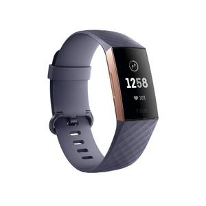 lot 20195 image: Fitbit Charge 3 Fitness Activity Tracker, Rose GoldBlue Grey, One Size (S and L Bands Included)