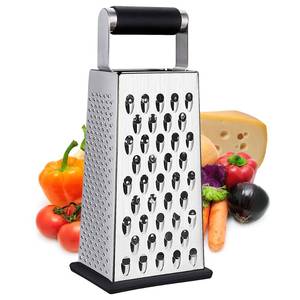 lot 20197 image: Kaishun Cheese Grater, Box Grater for Cheese Stainless steel Vegetable Slicer Food Shredder 4-sided Convenience for kitchen