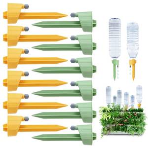 lot 20200 image: XIELIME 12PCS Self Watering Spikes, Auto Plant Watering Devices with Adjustable Valve Switch, Self Watering Planter Insert Automatic Watering System for Indoor and Outdoor Garden Potted Plants