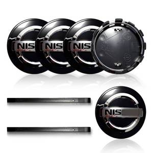 lot 20223 image: 5-Pack 54mm2.12 Wheel Center Caps Compatible with Altima Rogue Murano Maxiam Kicks Frontier Sentra- Black ABS Wheel Hub Center Caps with Pry Toolsin