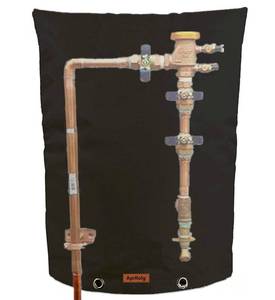 lot 20232 image: Backflow Insulated Cover, Outdoor Pipe Covers Winter Freeze Protection, Insulation Cover Pouch for Water Sprinkler Valve,Well Pump,PVB,Irrigation Valve Backflow Preventer